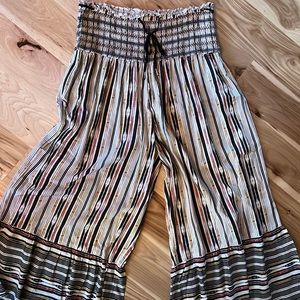 Anthropologie wide leg summer lounge pants